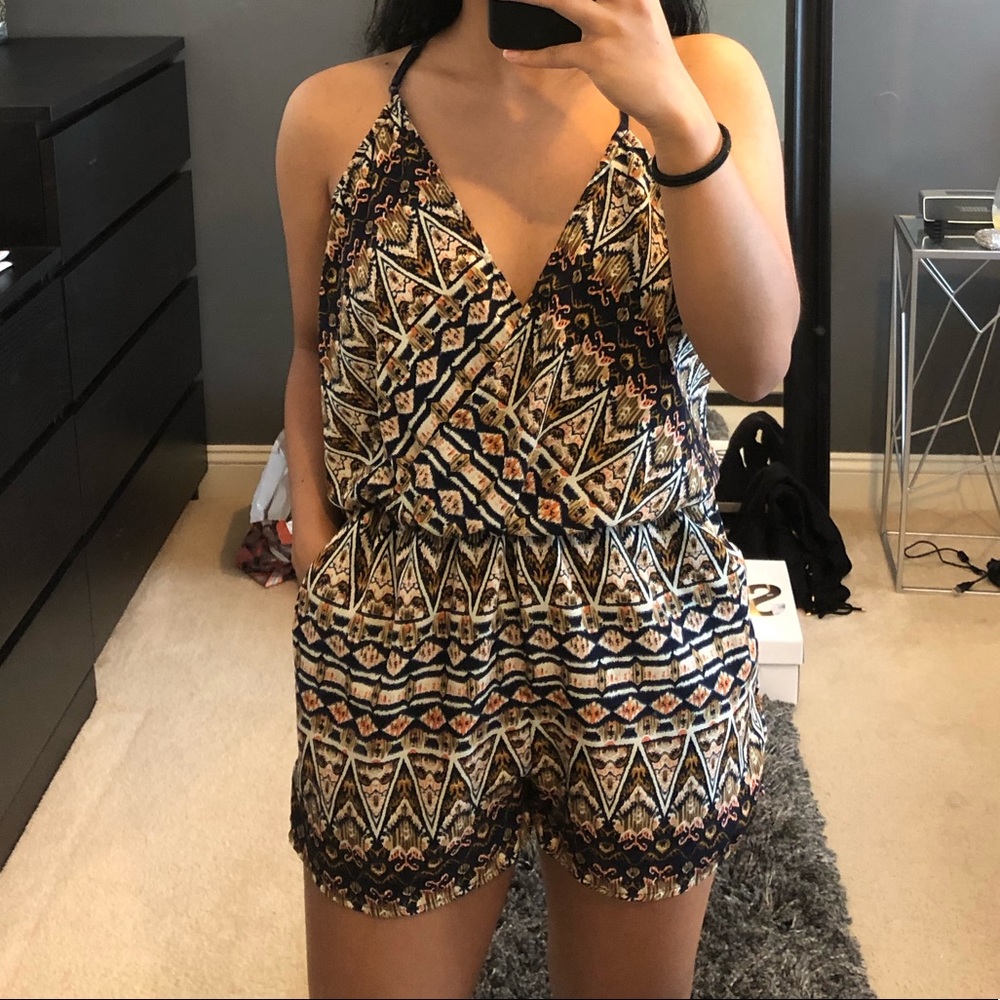 Tribal Print Romper